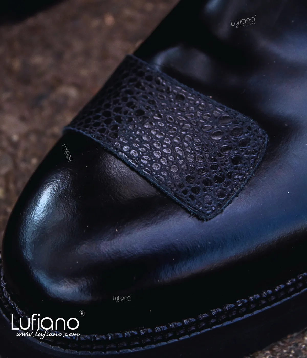 230 - Lufiano Slip On: Black