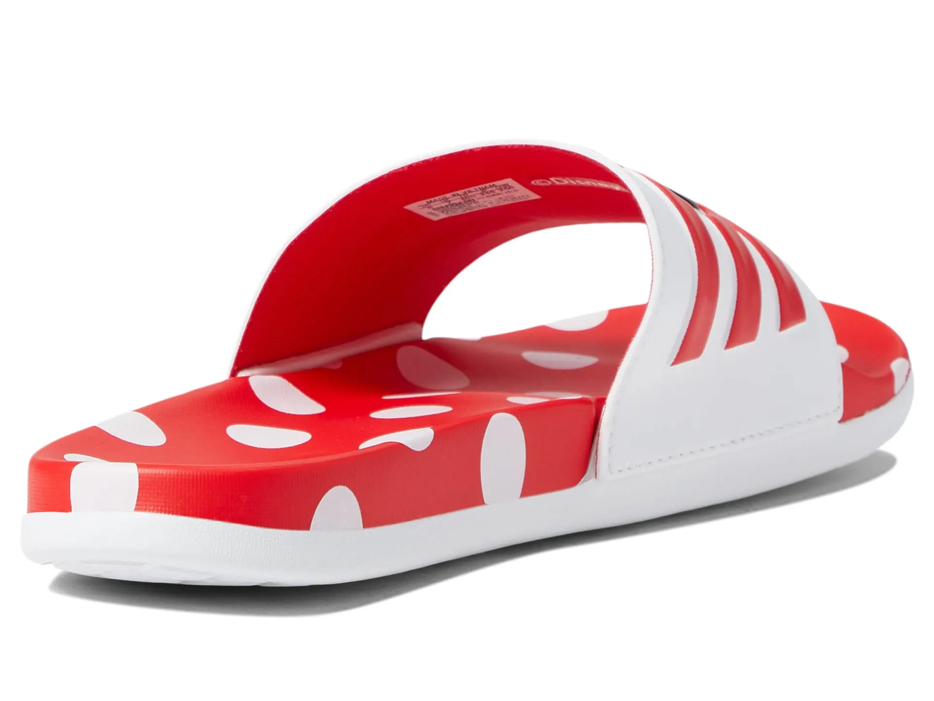 Adidas Adilette Comfort slides, white/red