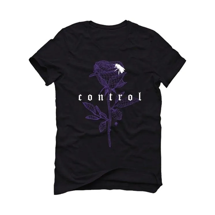 Air Jordan 1 Retro High OG “Court Purple” Black T-Shirt (Control)