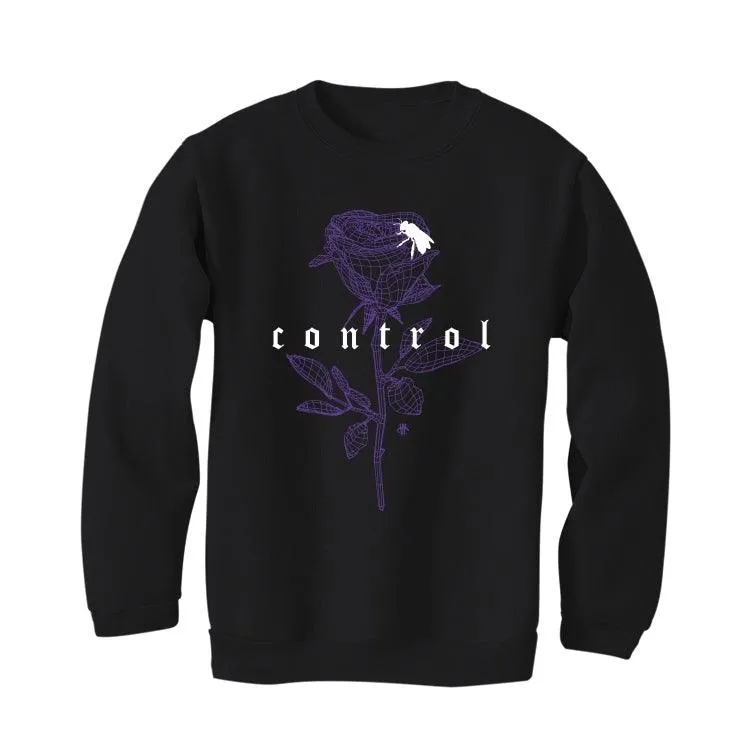 Air Jordan 1 Retro High OG “Court Purple” Black T-Shirt (Control)