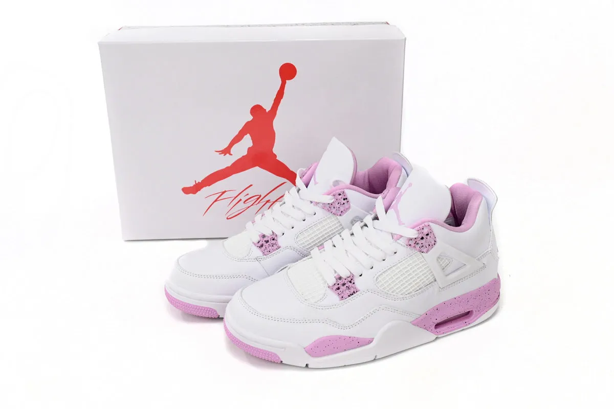 Air Jordan 4 White Pink