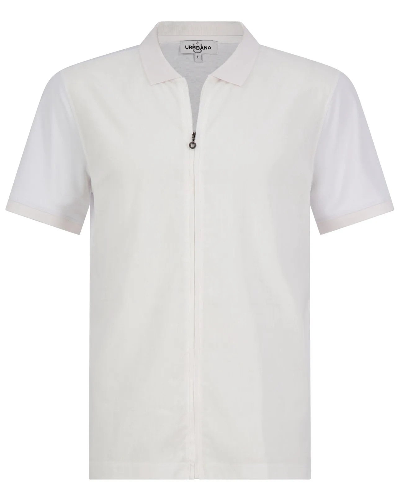 Athens Jacquard Polo - White