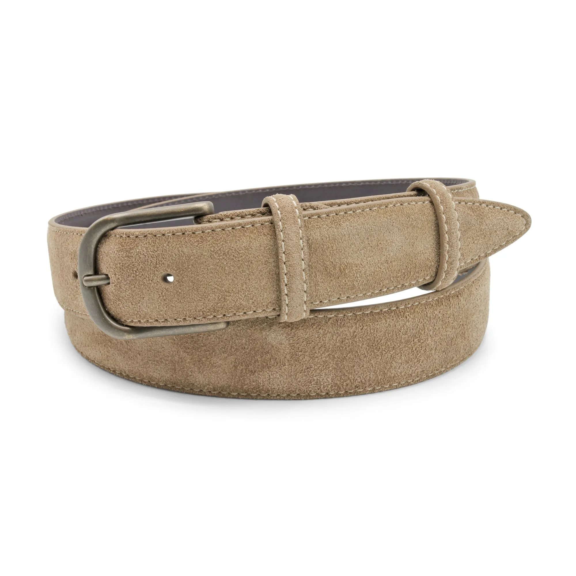 Beige Suede Antique Feel Suede Belt