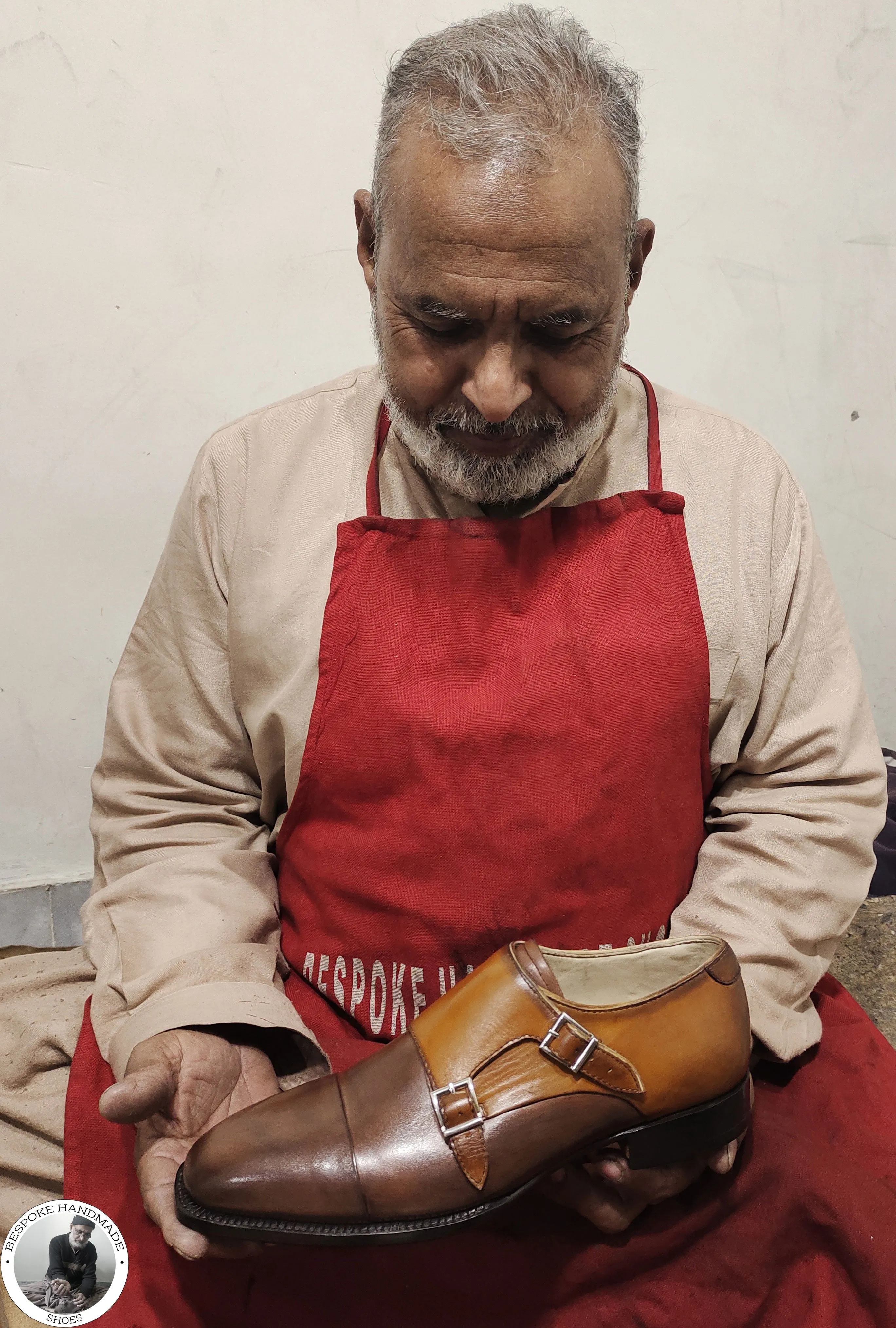 Bespoke Handmade Shoes, Two Tone Chocolate Brown & Tan Leather Double Monk Strap Dress / Formal Shoe