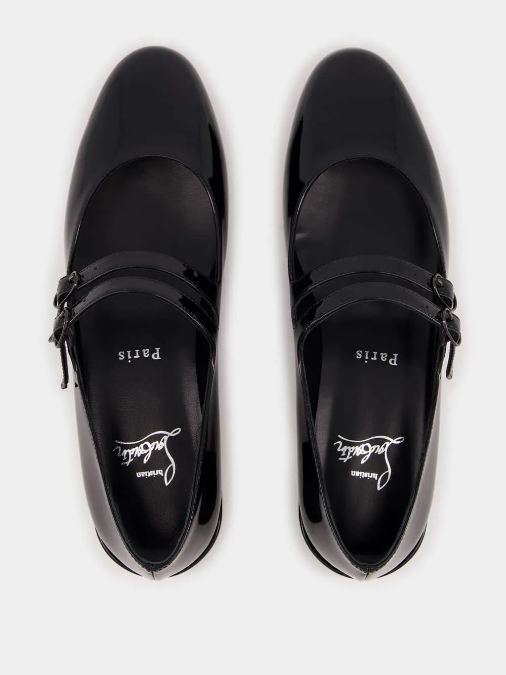 Black Sweet Jane Patent Leather Ballerinas