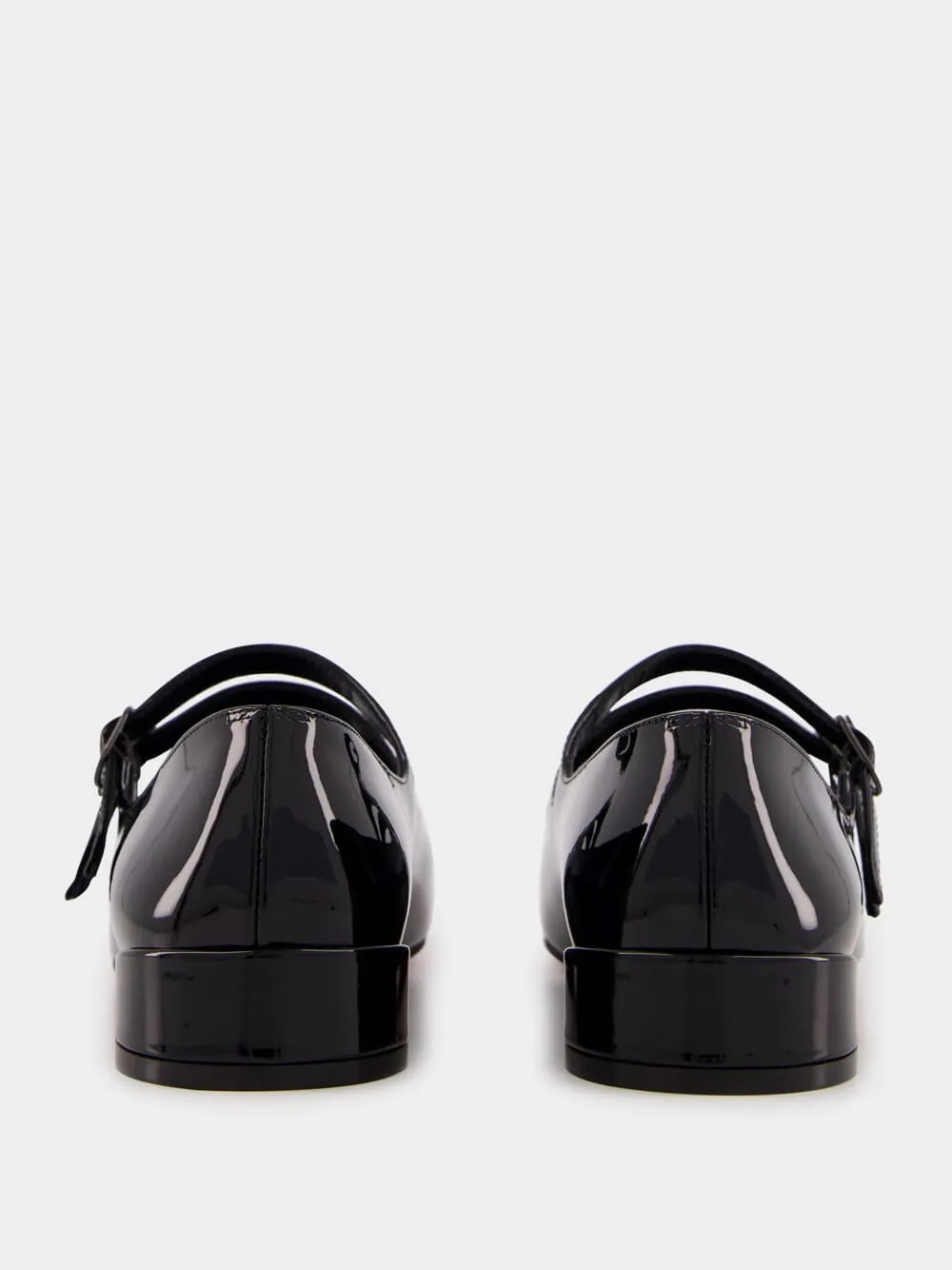 Black Sweet Jane Patent Leather Ballerinas