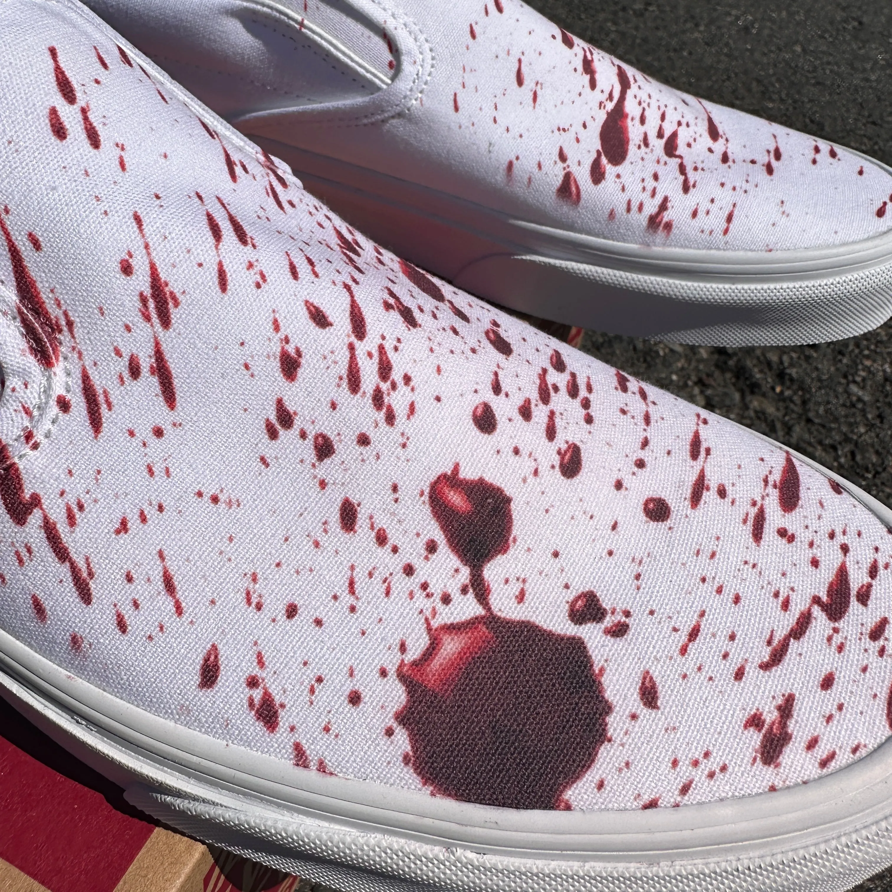 Bloody Custom Slip On Vans Shoes