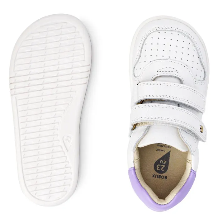 Bobux Kids IWalk IW Riley Sneaker White Lilac 638117