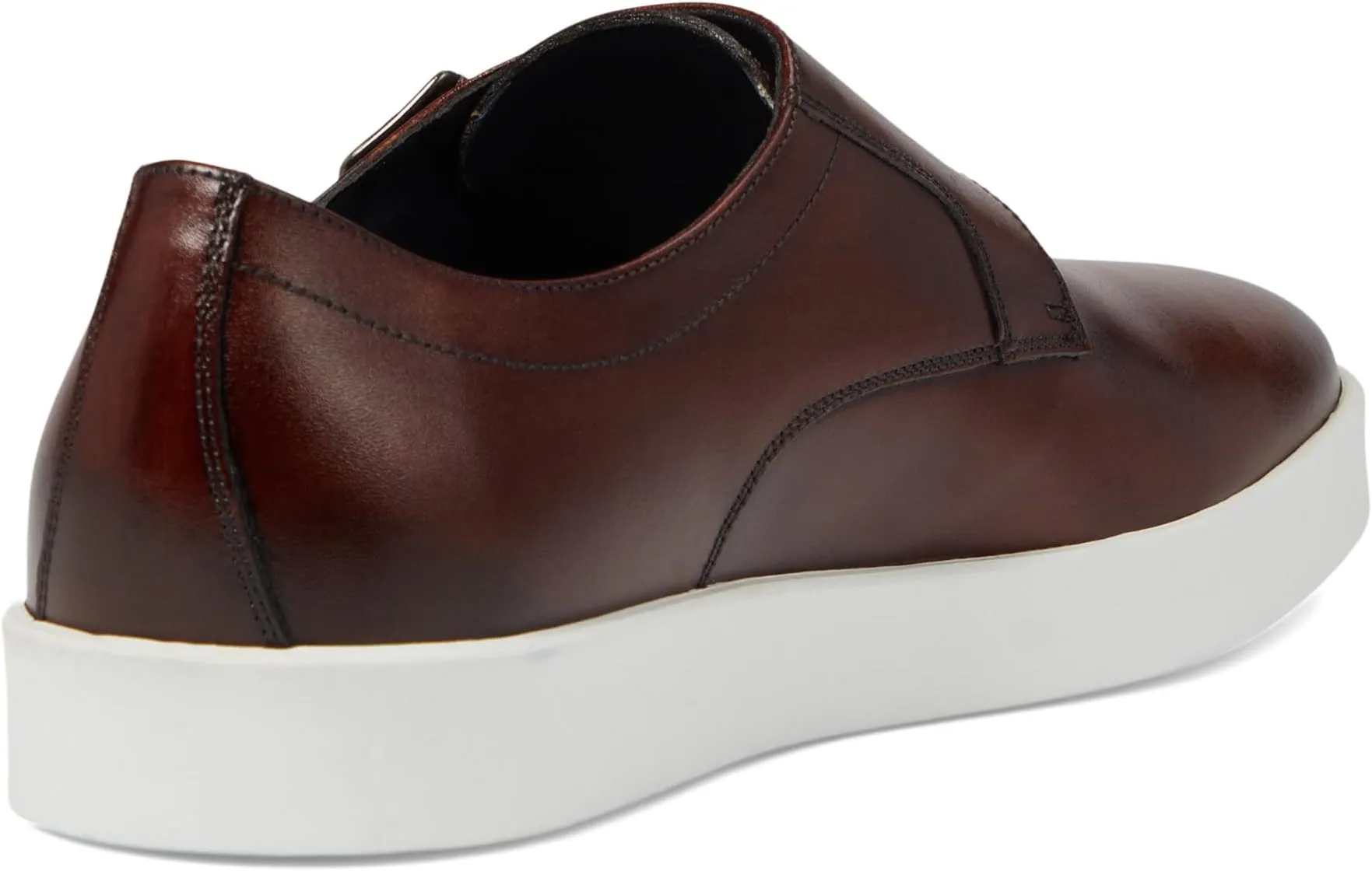 Bolivar Monk Strap Johnston & Murphy Collection Sneakers, Brown Italian Calfskin