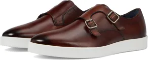 Bolivar Monk Strap Johnston & Murphy Collection Sneakers, Brown Italian Calfskin