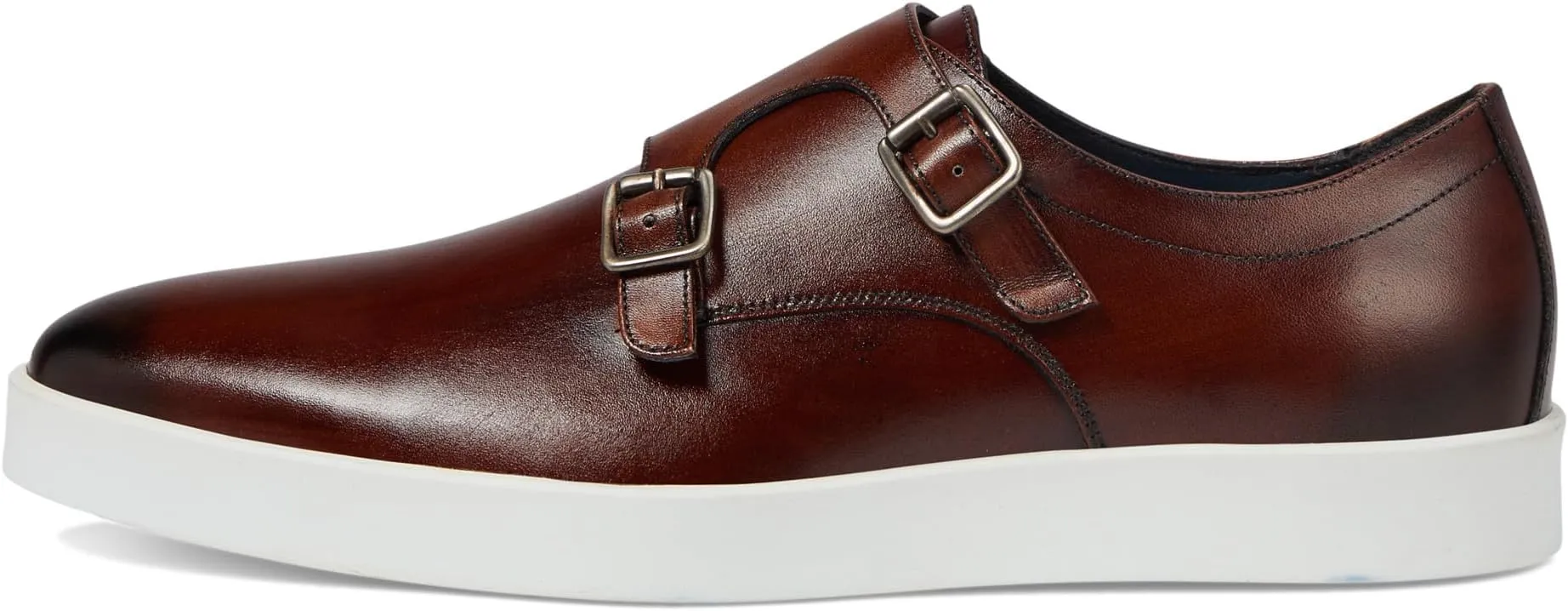 Bolivar Monk Strap Johnston & Murphy Collection Sneakers, Brown Italian Calfskin