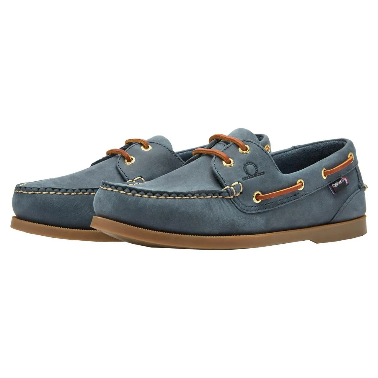 CHATHAM Mens Deck II G2 Leather Boat Shoes - Blue