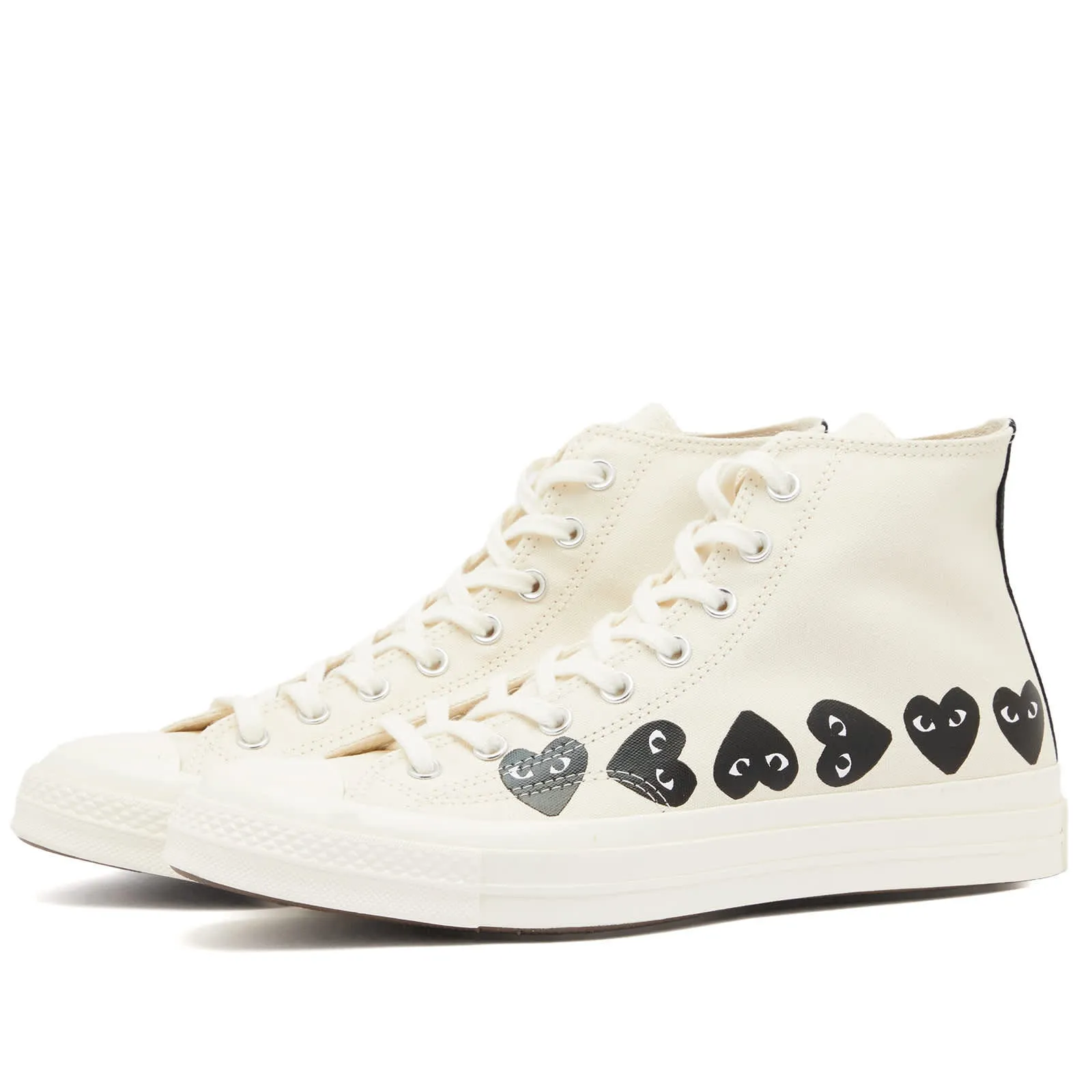 Comme Des Garçons Play X Converse Multi Heart High sneakers, beige