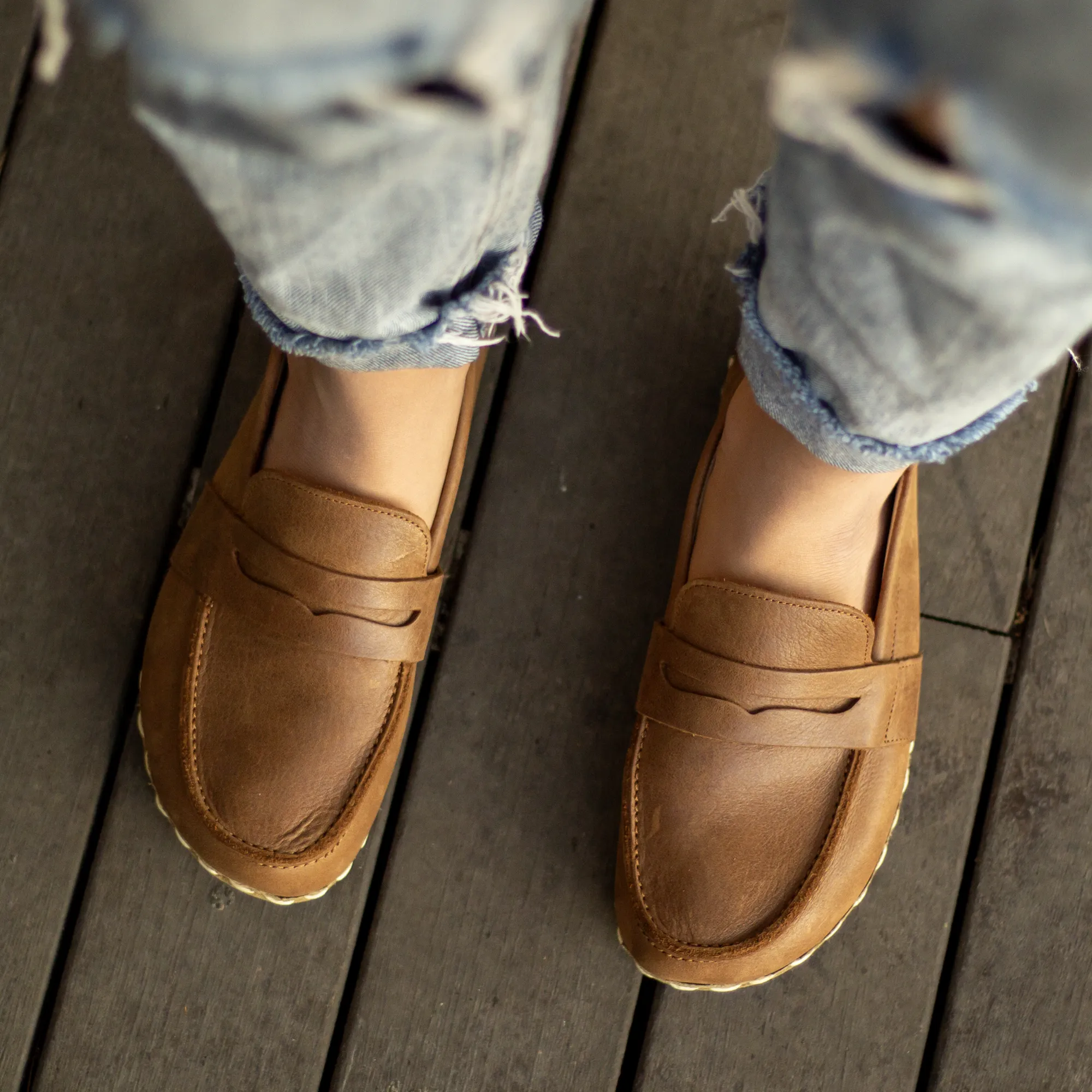 Earthing Barefoot Shoes Matte Brown Women's