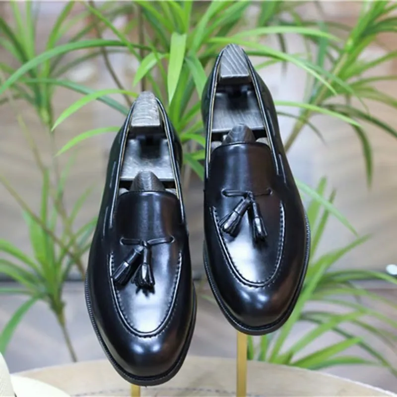 Elegant Tassel Brogue Style Leather Oxford Shoes