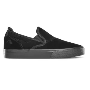 Emerica Shoes Wino G6 Slip-On Youth - Black/Black