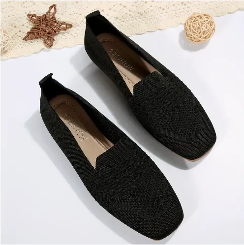 Flo Black Flats