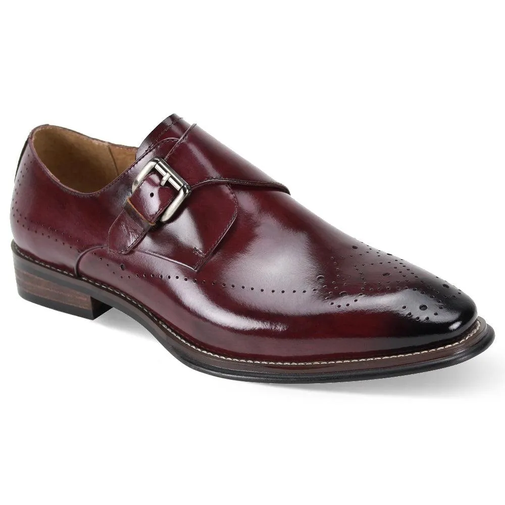 Giovanni Jeffery Burgundy Mens Shoe