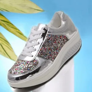 Ladies Bling Casual Sneakers