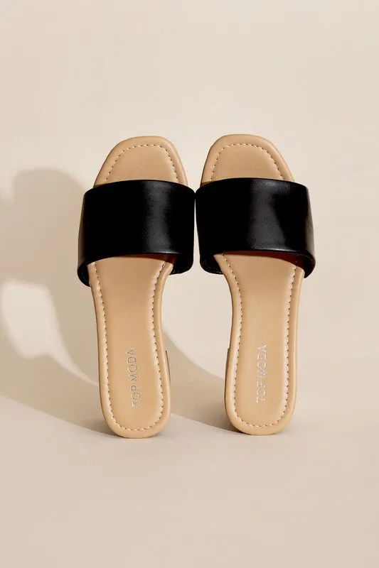 LAUREN Slide Mule Heels