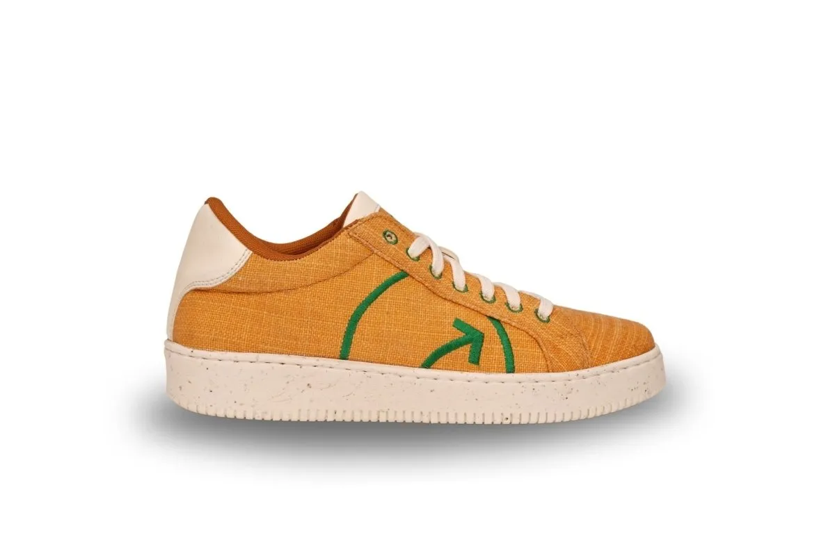 Lemon Yellow Women's Lace-Up Sneakers