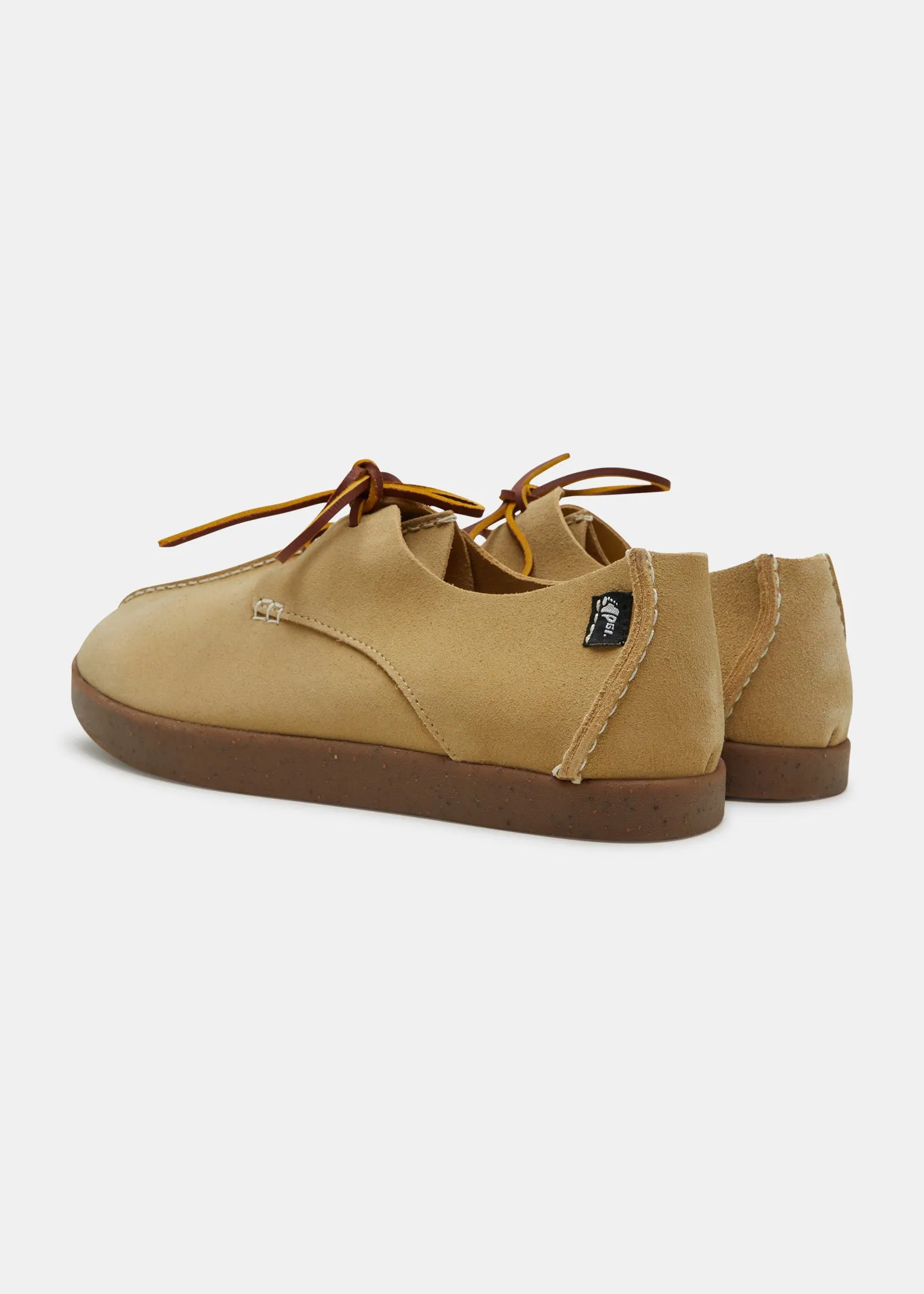 Lennon Suede Centre Seam Shoe - Senape Sand