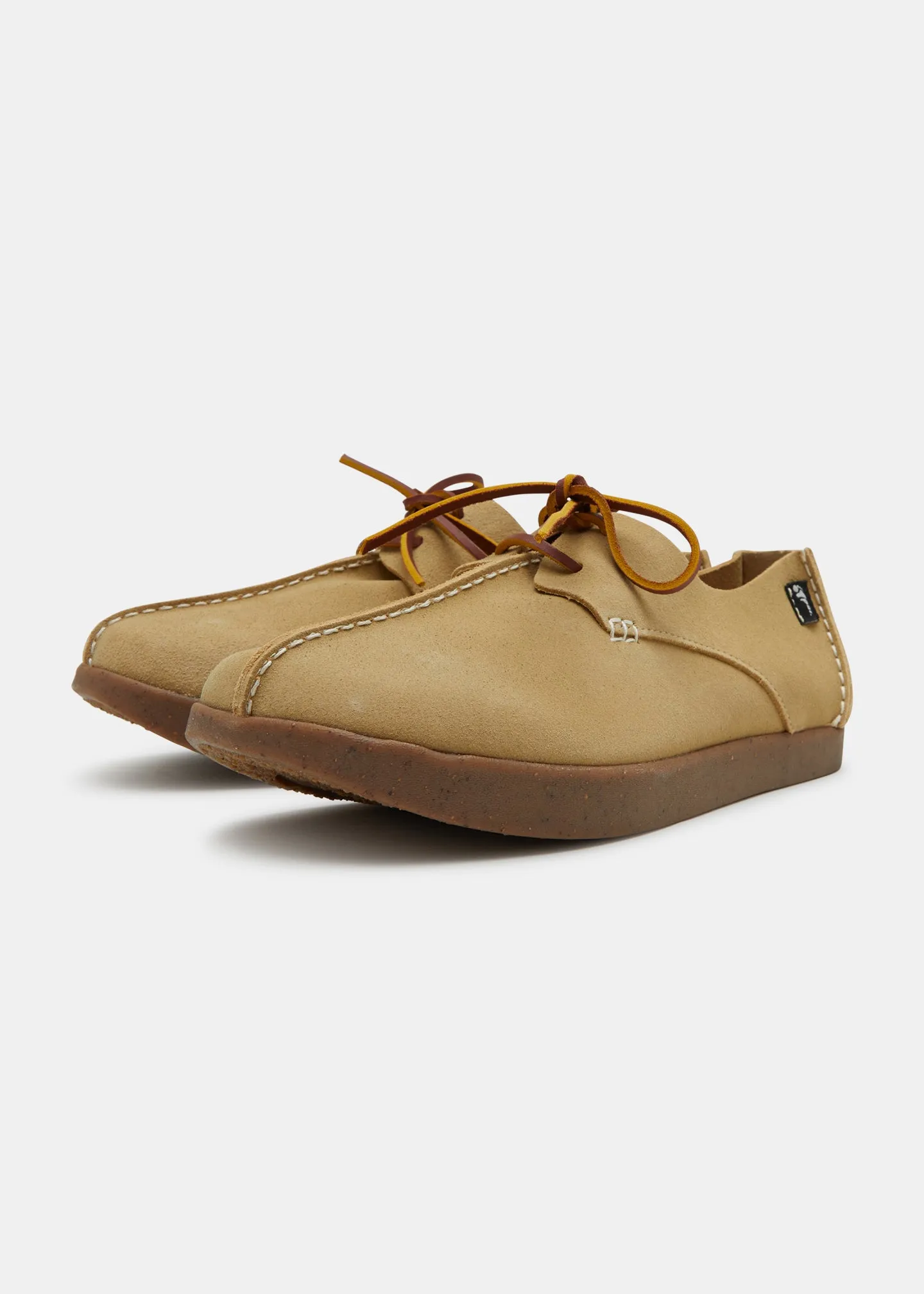 Lennon Suede Centre Seam Shoe - Senape Sand