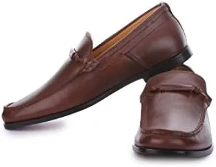 LibertyZone Men's Tassel Loafer Brown Size 10 Moccasins Pair Of Shoes