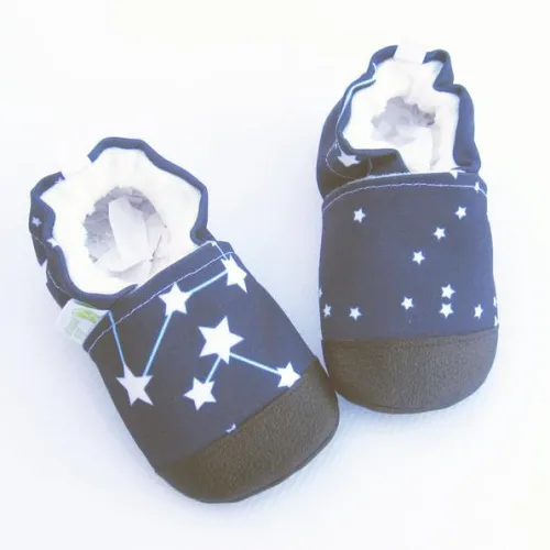 Little Pitterpat Constellations Eco-Canvas Non-Slip Soft Sole Shoes