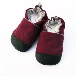 Little Pitterpat Plum Canvas Non-Slip Soft Sole Shoes