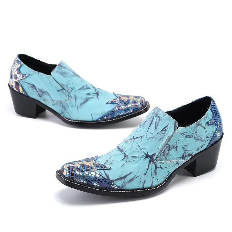 LueLeather Exotic Slip-on Dress Shoes