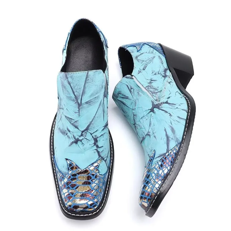 LueLeather Exotic Slip-on Dress Shoes