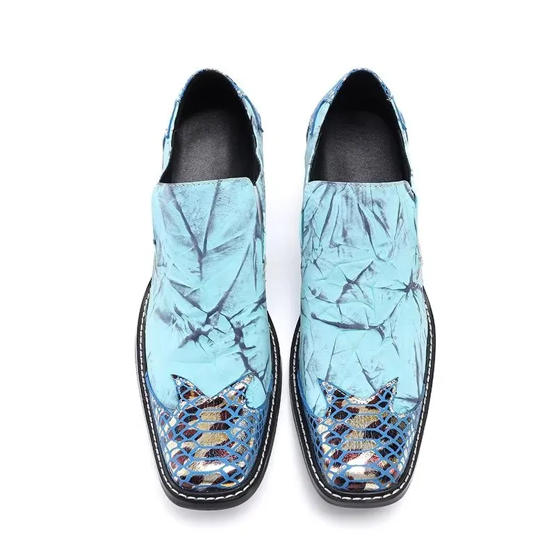 LueLeather Exotic Slip-on Dress Shoes