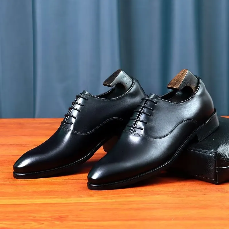 LuxeLeather Classy Oxford Dress Shoes