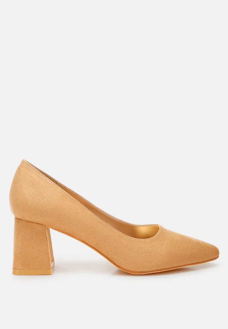 Malai Block Heel Pumps