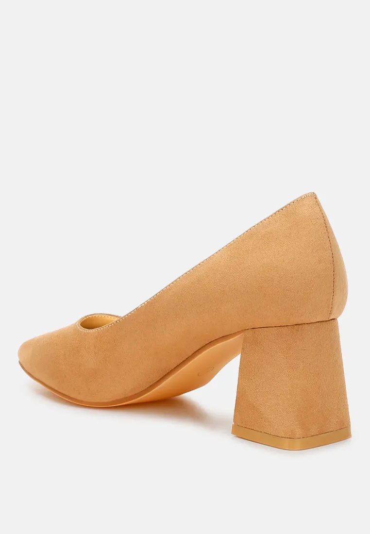 Malai Block Heel Pumps