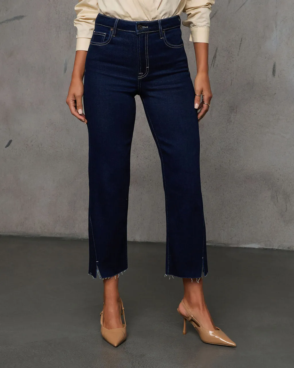 Marisse High Rise Relaxed Straight Leg Jeans