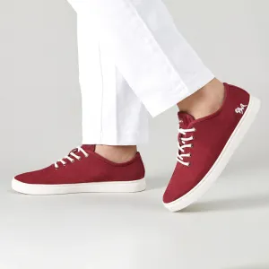 Neeman's Cotton Classic Sneakers | Maroon | Shoes for Men & Women