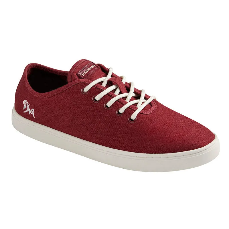 Neeman's Cotton Classic Sneakers | Maroon | Shoes for Men & Women