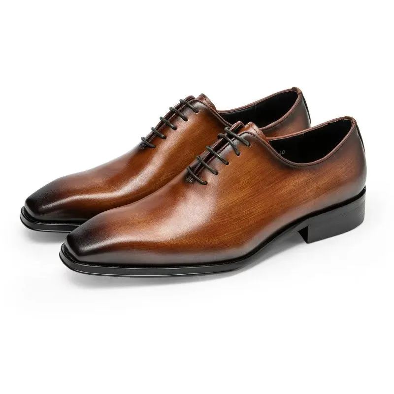 Opulent Smooth Pattern Formal Oxford Shoes