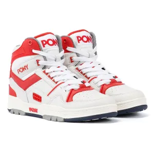 Pony M_100 White/Red Trainers