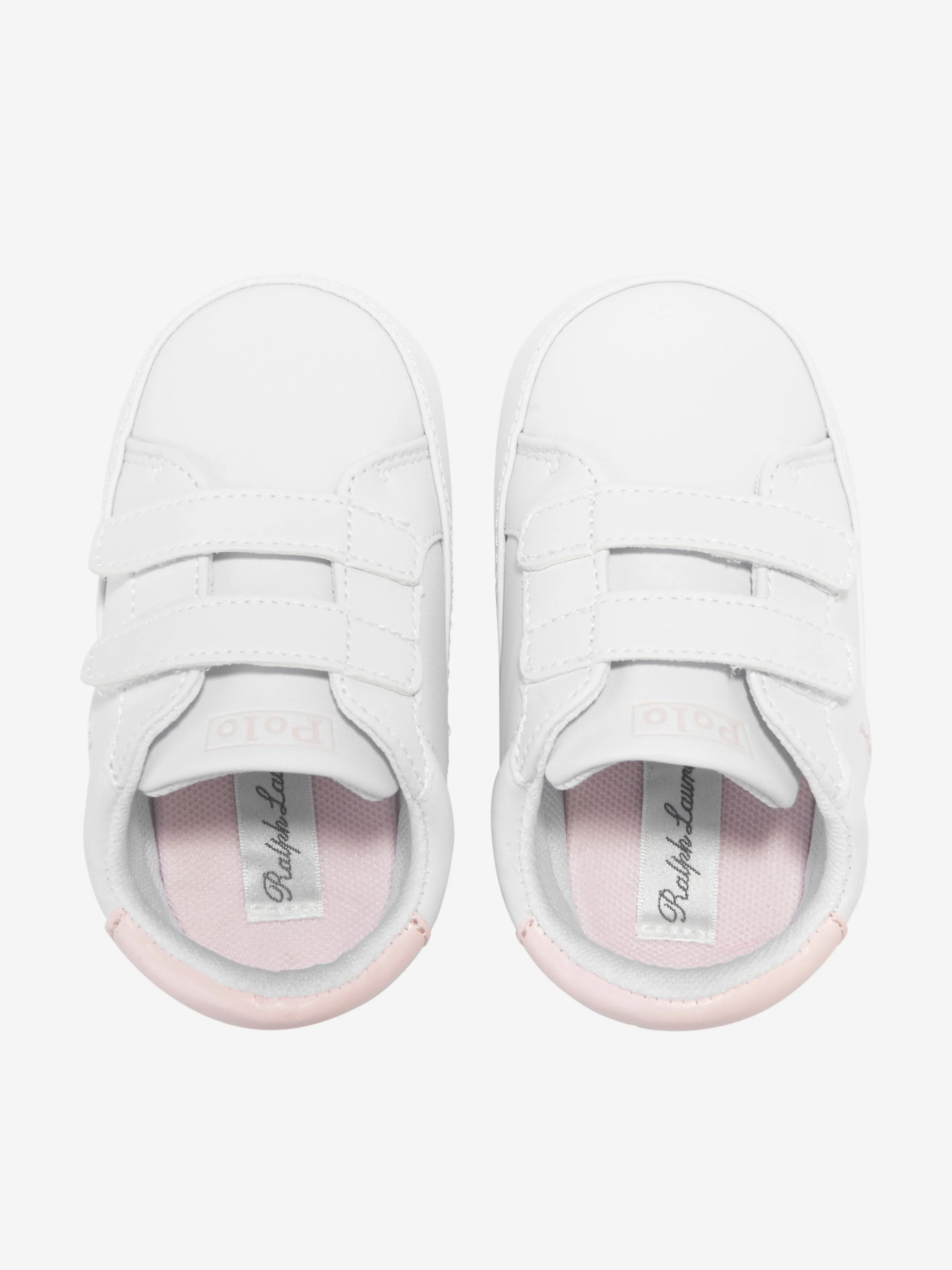 Ralph Lauren Baby Girls Heritage Court II Trainers in White