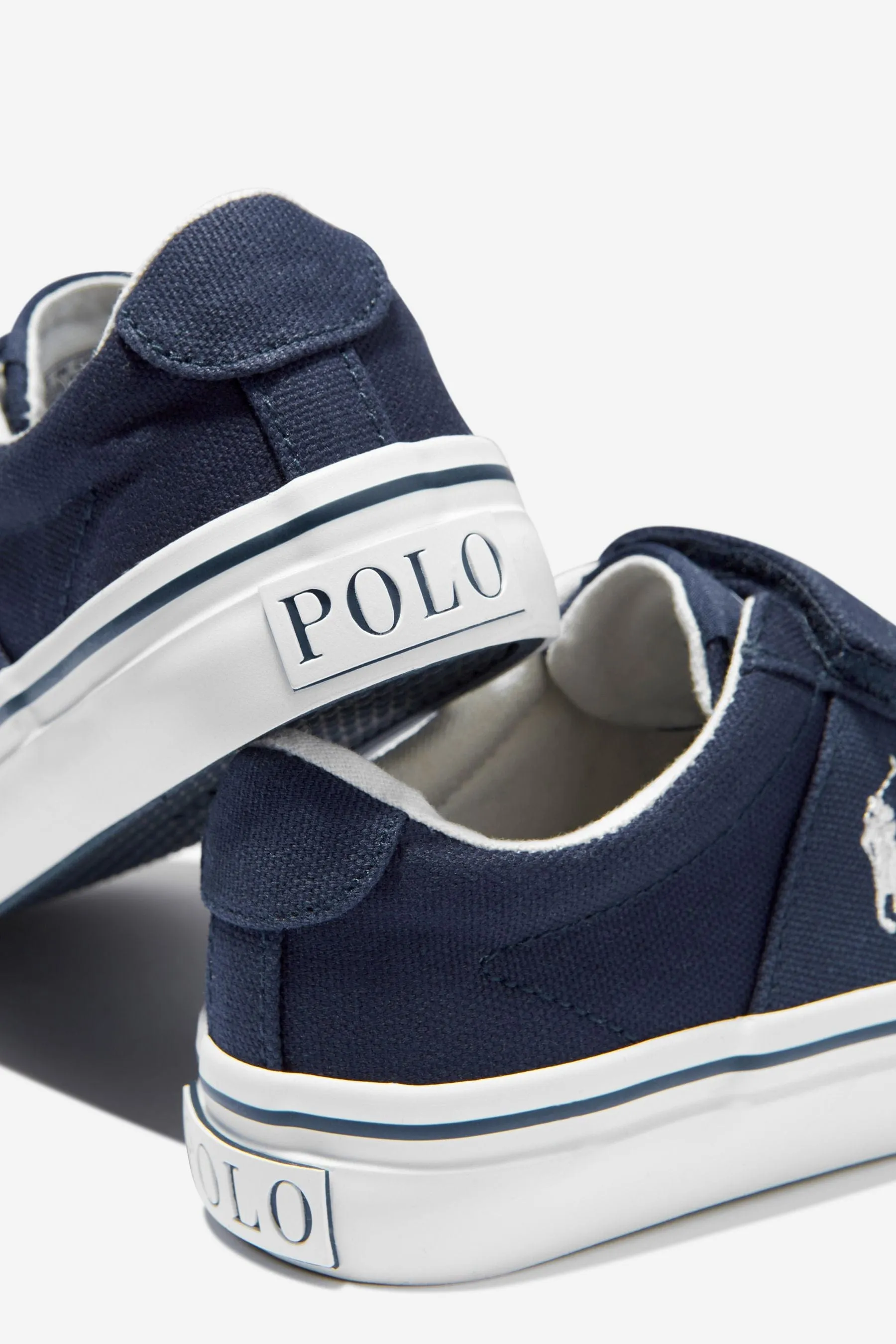 Ralph Lauren Boys Canvas Logo Trainers