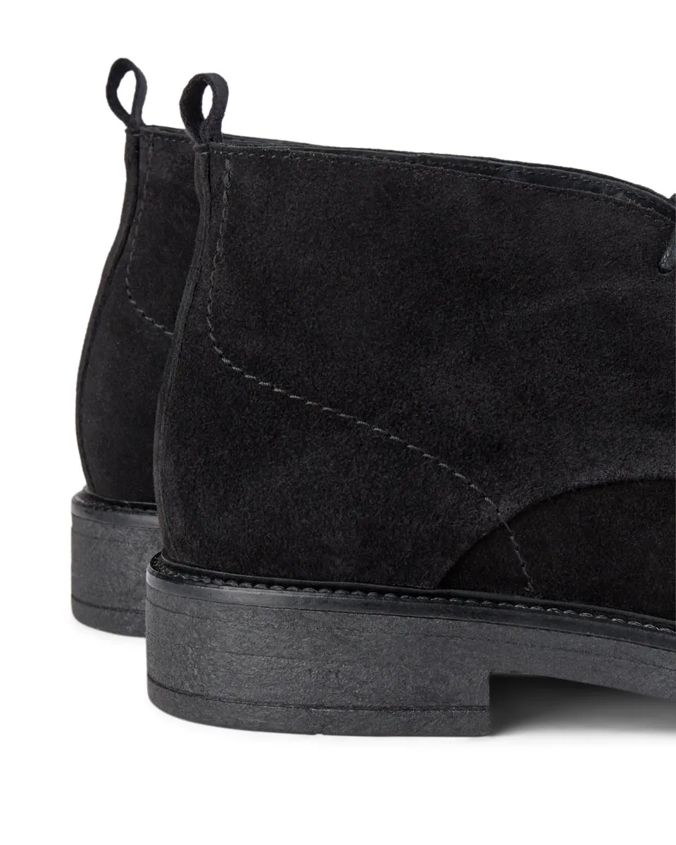 Ravn Suede Chukka Boot - BLACK