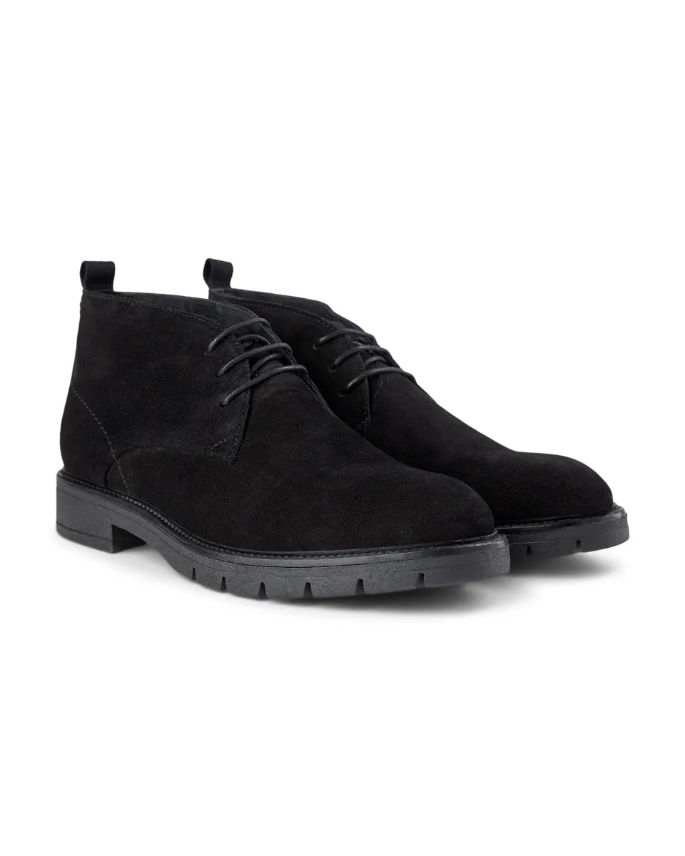 Ravn Suede Chukka Boot - BLACK