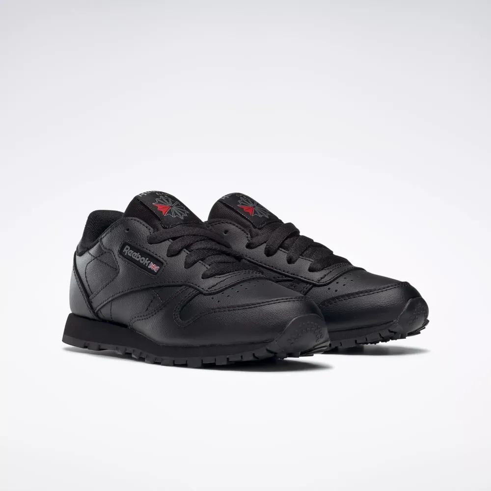 Reebok Kid's Classic Leather PS Shoes - All Black