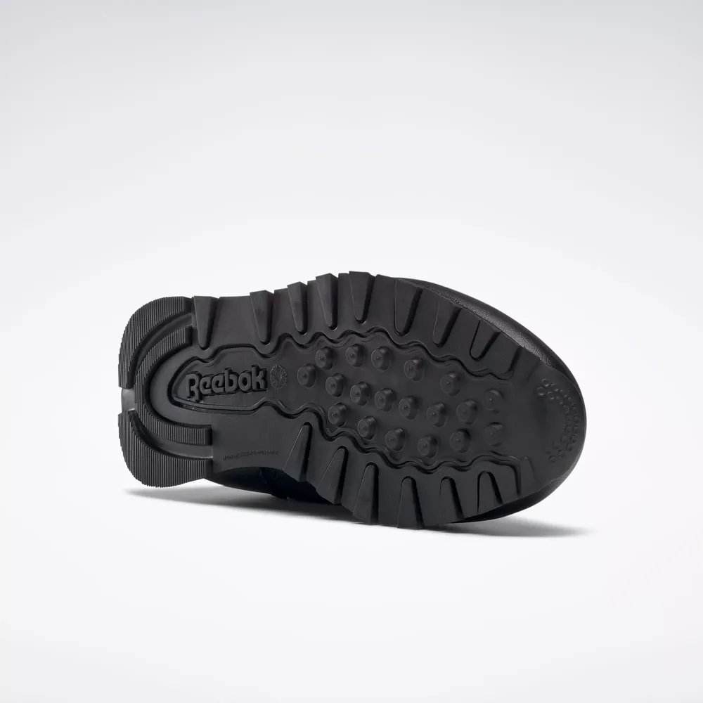 Reebok Kid's Classic Leather PS Shoes - All Black