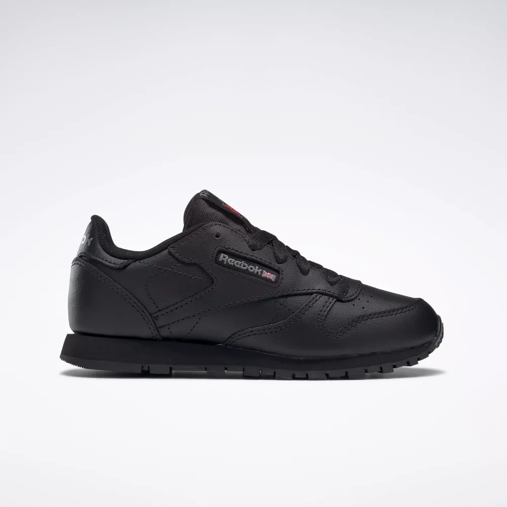 Reebok Kid's Classic Leather PS Shoes - All Black