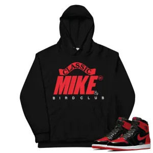 Retro 1 Bred Patent Mike Hoody