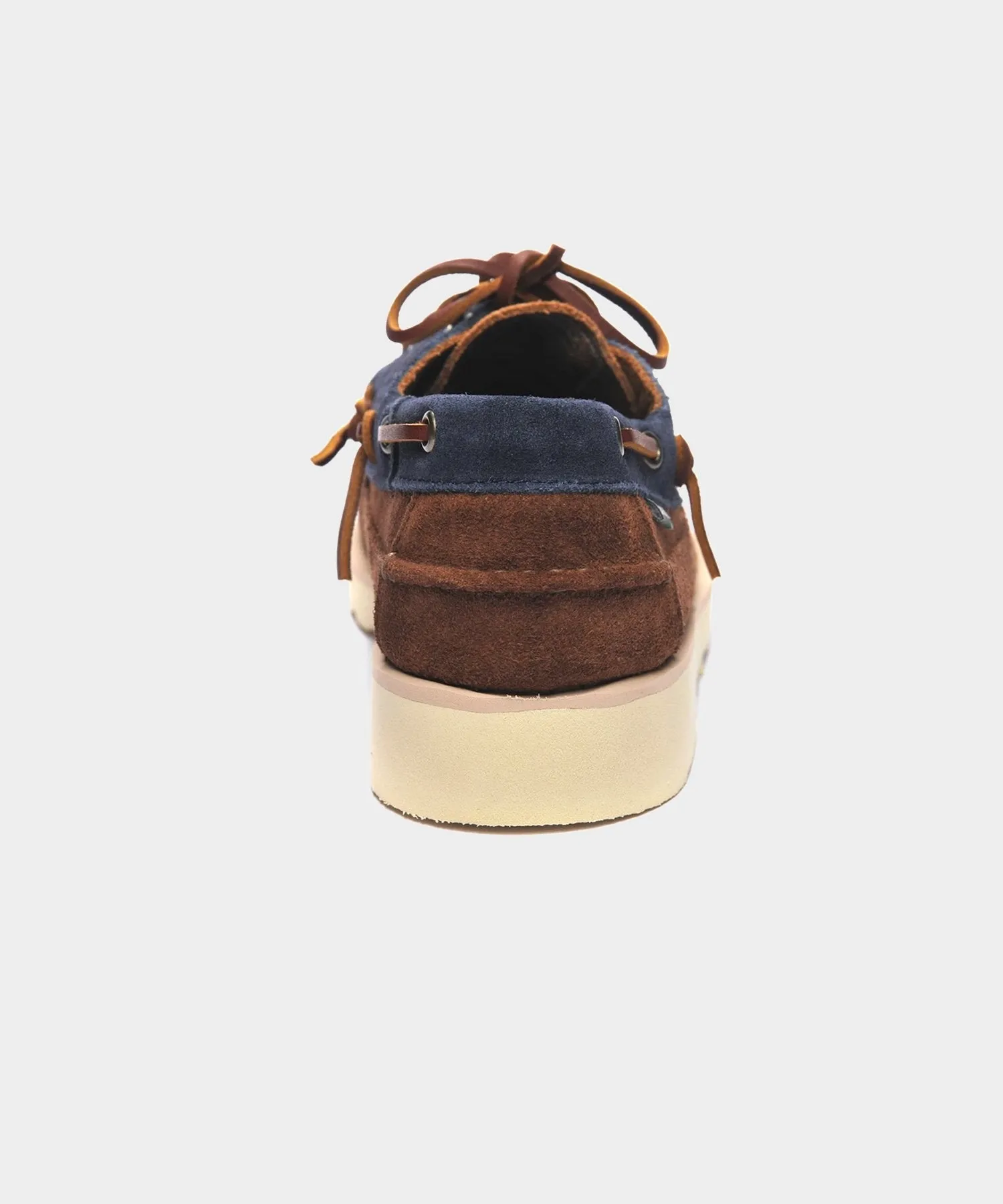 Sebago Cayuga Suede Moccasin in Navy/Cognac